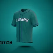 Stitched Customized Aqua White Royal Baseball Jersey