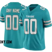 Stitched Customized Aqua White White Football Jersey