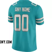 Stitched Customized Aqua White White Football Jersey