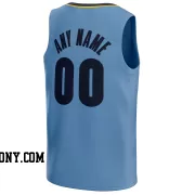 Stitched Customized Association Light Blue Black Black Basketball Jersey
