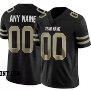 Stitched Customized Black Yellow Yellow Football Jersey