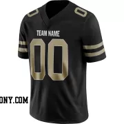 Stitched Customized Black Yellow Yellow Football Jersey