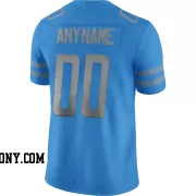 Stitched Customized Blue Gray Gray Football Jersey