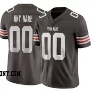 Stitched Customized Brown White White Football Jersey