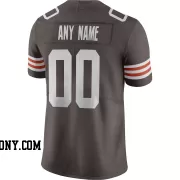Stitched Customized Brown White White Football Jersey