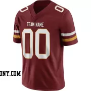 Stitched Customized Burgundy White White Football Jersey