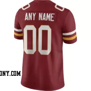Stitched Customized Burgundy White White Football Jersey