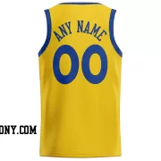 Stitched Customized Classic Yellow Blue Blue Basketball Jersey