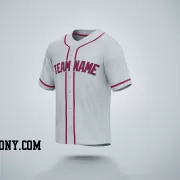 Stitched Customized Gray Red Red Baseball Jersey