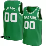 Stitched Customized Icon Green White White Basketball Jersey