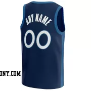 Stitched Customized Icon Navy White White Basketball Jersey