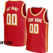 Stitched Customized Icon Red White White Basketball Jersey