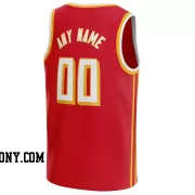 Stitched Customized Icon Red White White Basketball Jersey