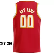 Stitched Customized Icon Red White White Basketball Jersey