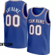 Stitched Customized Icon Royal White White Basketball Jersey