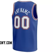 Stitched Customized Icon Royal White White Basketball Jersey