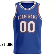 Stitched Customized Icon Royal White White Basketball Jersey