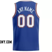 Stitched Customized Icon Royal White White Basketball Jersey