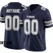 Stitched Customized Navy White Navy Football Jersey