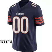 Stitched Customized Navy White White Football Jersey