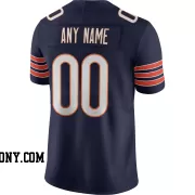 Stitched Customized Navy White White Football Jersey