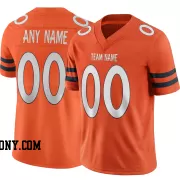 Stitched Customized Orange White White Football Jersey