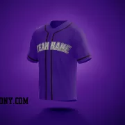 Stitched Customized Purple Black Black Baseball Jersey