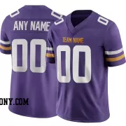 Stitched Customized Purple White Yellow Football Jersey
