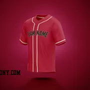 Stitched Customized Red Black Yellow Baseball Jersey