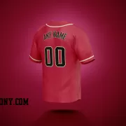 Stitched Customized Red Black Yellow Baseball Jersey