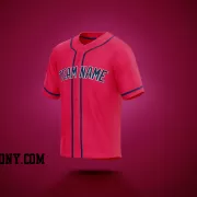 Stitched Customized Red Navy Navy Baseball Jersey
