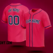 Stitched Customized Red Navy Navy Baseball Jersey