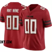 Stitched Customized Red White Black Football Jersey