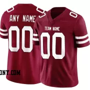 Stitched Customized Red White White Football Jersey