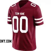 Stitched Customized Red White White Football Jersey