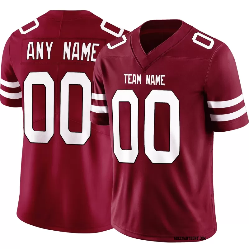 Stitched Customized Red White White Football Jersey