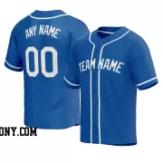 Stitched Customized Royal White White Baseball Jersey
