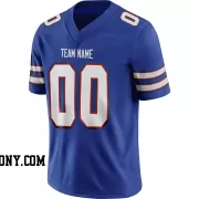 Stitched Customized Royal White White Football Jersey