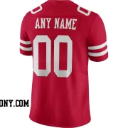 Stitched Customized Scarlet White White Football Jersey