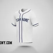 Stitched Customized White Navy Navy Baseball Jersey