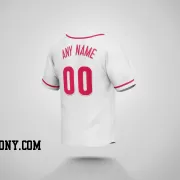Stitched Customized White Red Red Baseball Jersey